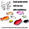 Pack Of 8 Nonrust Metal Fish Cookie Cutters For Baking Cookie Cake Decorating And Pastry Making