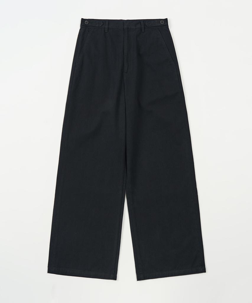TOFFEE WOMEN W Classic Cotton Pants (Black)