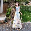 Seaside Vacation Wear French Suspender Floral Dress Children Summer 2026 New Great-looking Niche Long Dress