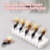 5pcs Aritificial Baits Float Fishing Lure with Hook for Anglers Dry Fly Black Parachute Ants Fishing Fly Fishing Tackle