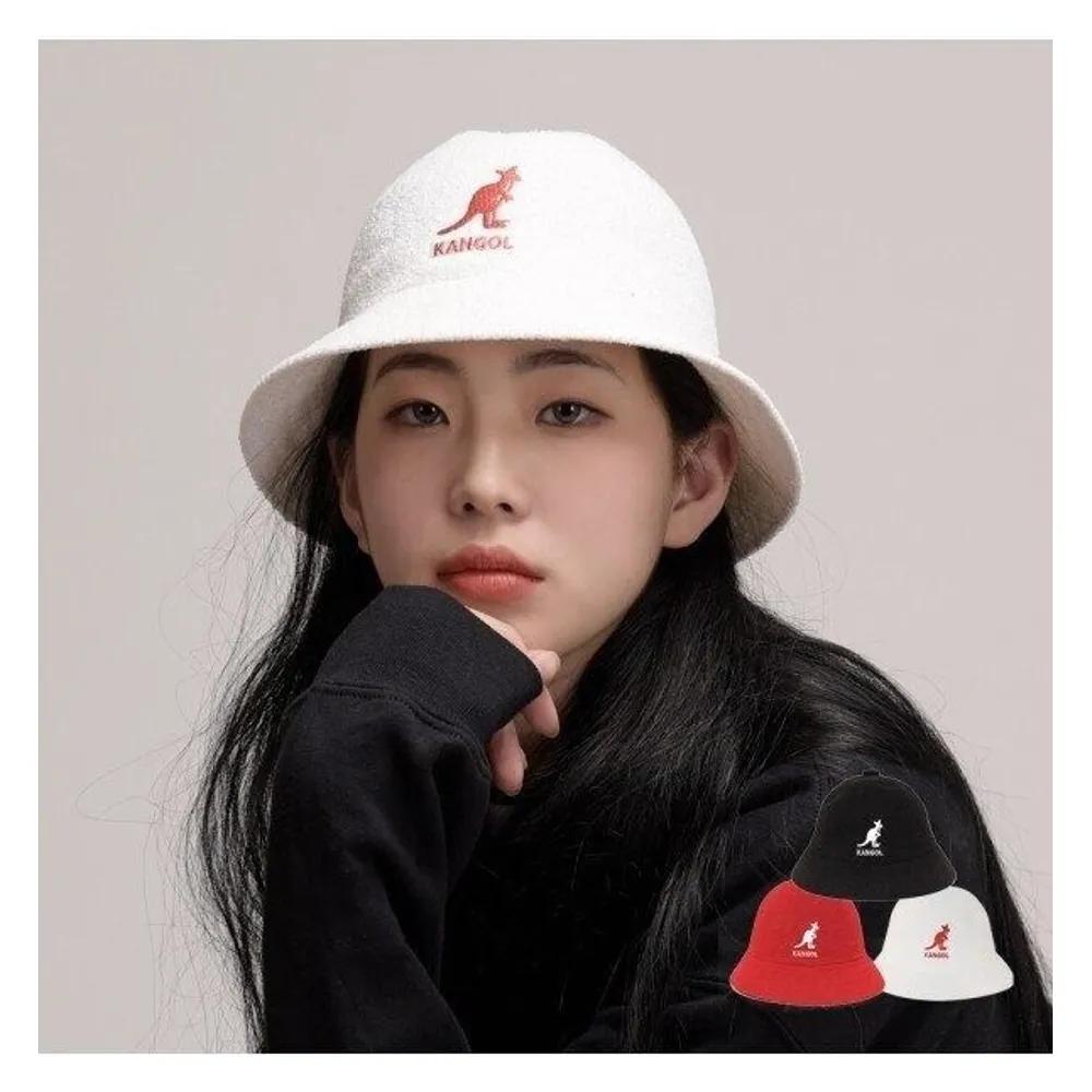KANGOL Big Logo Bucket Hat K3407 BLACK M
