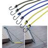 6Pc 30 40 60Cm Bungee-Seil Hohe Elastizität Gummi Gebunden Seil Mit Haken Outdoor
