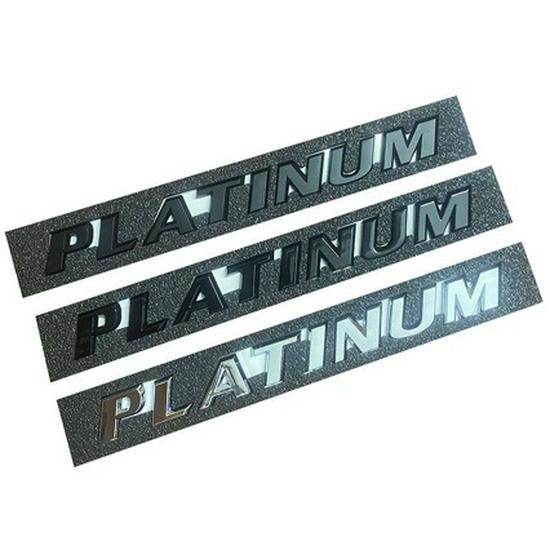 PLATINUM Logo: Ideal for Top-spec Sienna Platinum Version with Rear Badge and Trunk Logo In English.