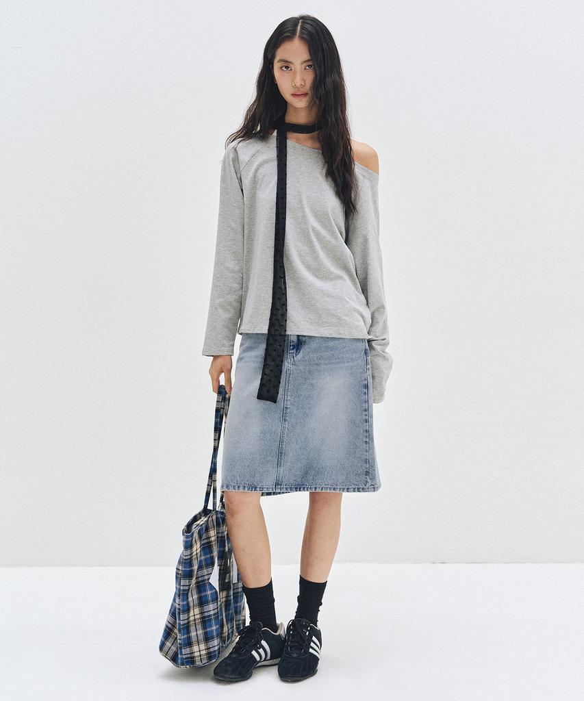 Deketeuumeon Signature Midi Skirt Dcsk002Lightblue