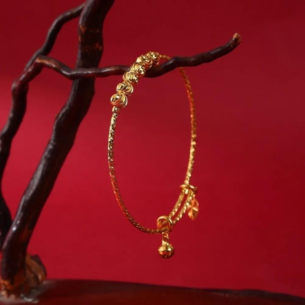 Adjustable Beaded Bracelet Heart Shape Bangles Fashion Accessory Wristband Women Jewelry