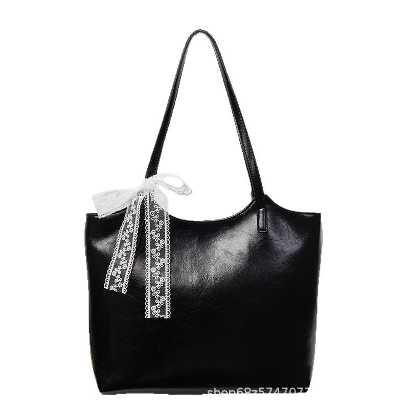 Large-capacity Tote Bag Women's 2025 New Shoulder Solid Color Trend Simple Korean Version Fashion Underarm Bag Mother and Child Bag