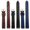 New Black Red white pink blue brown Watchband For SWATCH Genuine leather Watch band 12mm cowhide Wrist strap accessories women