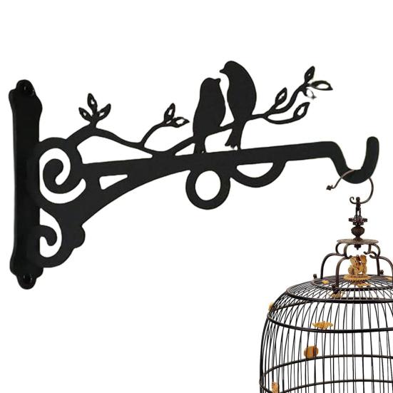 Wall Plant Hanger Metal Coated Wall-mounted Hook Rust-Proof Indoor Outdoor Bracket
