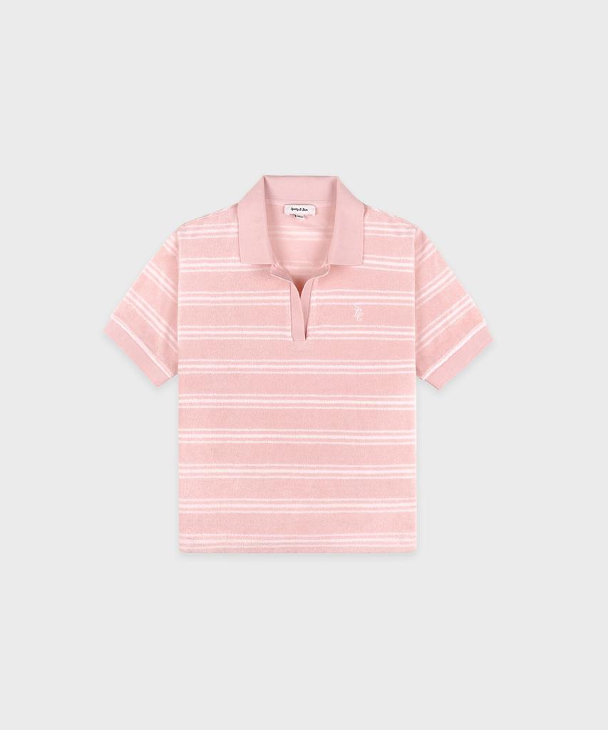 SPORTY&RICH Src Terry Polo Pink R255Aw2002