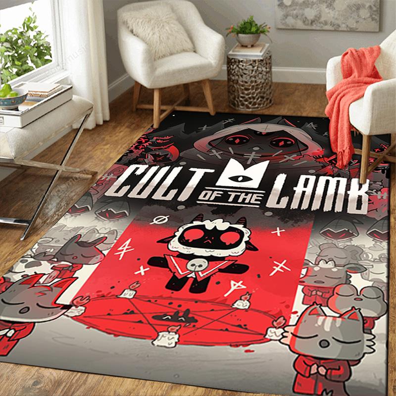 Worship of the flock Rug Floor Mat for Living Room or Bedroom Soft and Comfortable Carpet a Gift for Birthday and Holiday.