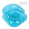Canapea gonflabilă PVC Transparentă Ergonomică Scaun gonflabil Pentru Interior Dormitor Balcon Grădină Exterioară Piscină Relaxare Albastru
