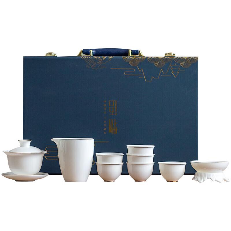 Gong Cui Fang 10-Piece Gold-Painted Ceramic Tea Set