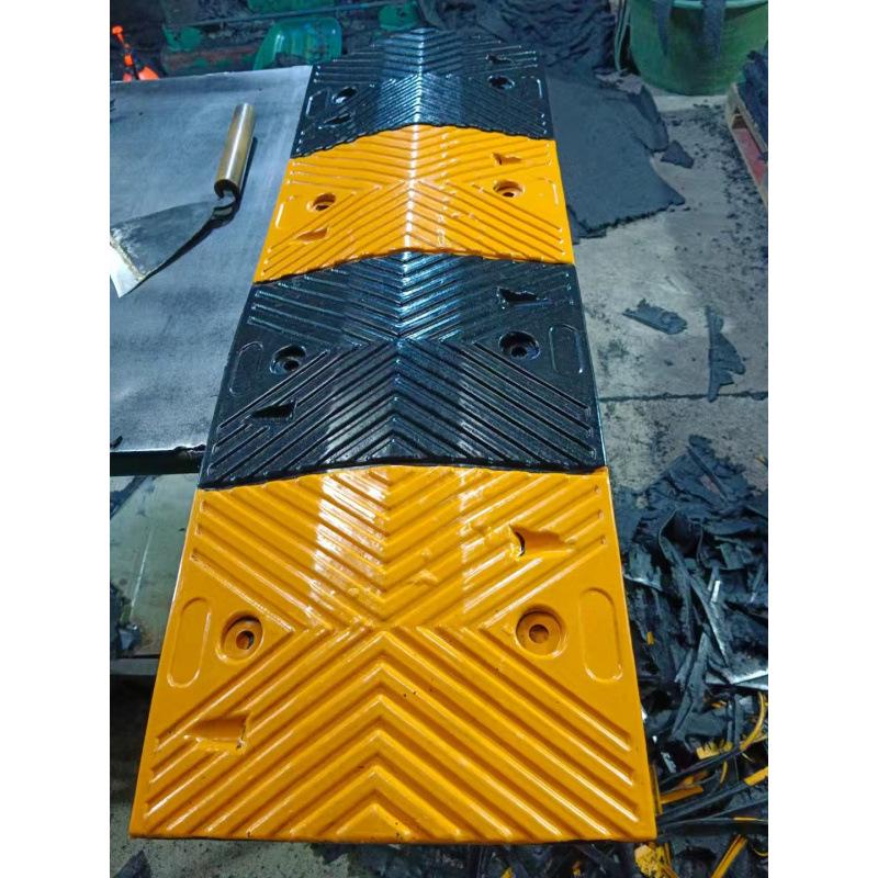 Rubber Speed Bump: Door, Road, Groove, Ramp Mat - Parking Wheel Stopper with Shock Absorption.