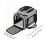 Oxford Cloth Pet Carrier with Mesh Panels Breathable Shoulder