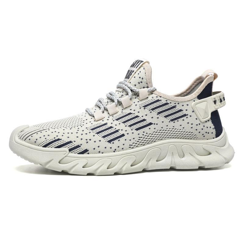 Summer men's shoes new fly-woven mesh breathable casual shoes fashionable versatile wear-resistant sports shoes
