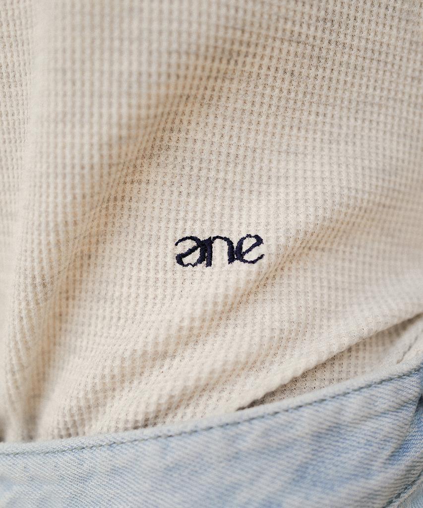 ANDNEEDS Raglan Waffle Tee (Blue)