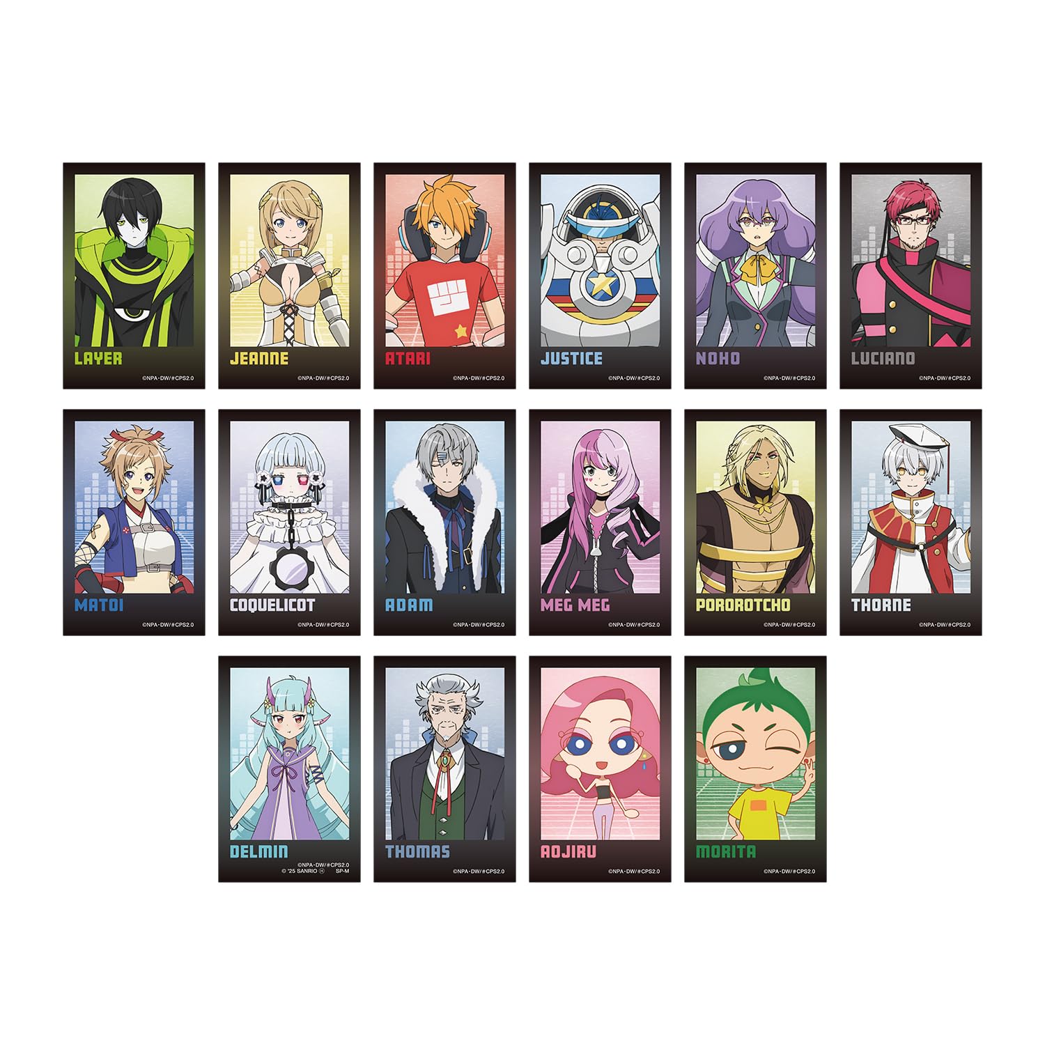 #Compass 2.0 Система анализа боевой судьбы Карточки-иллюстрации в стиле мгновенной камеры, версия B, коробка из 16 штук