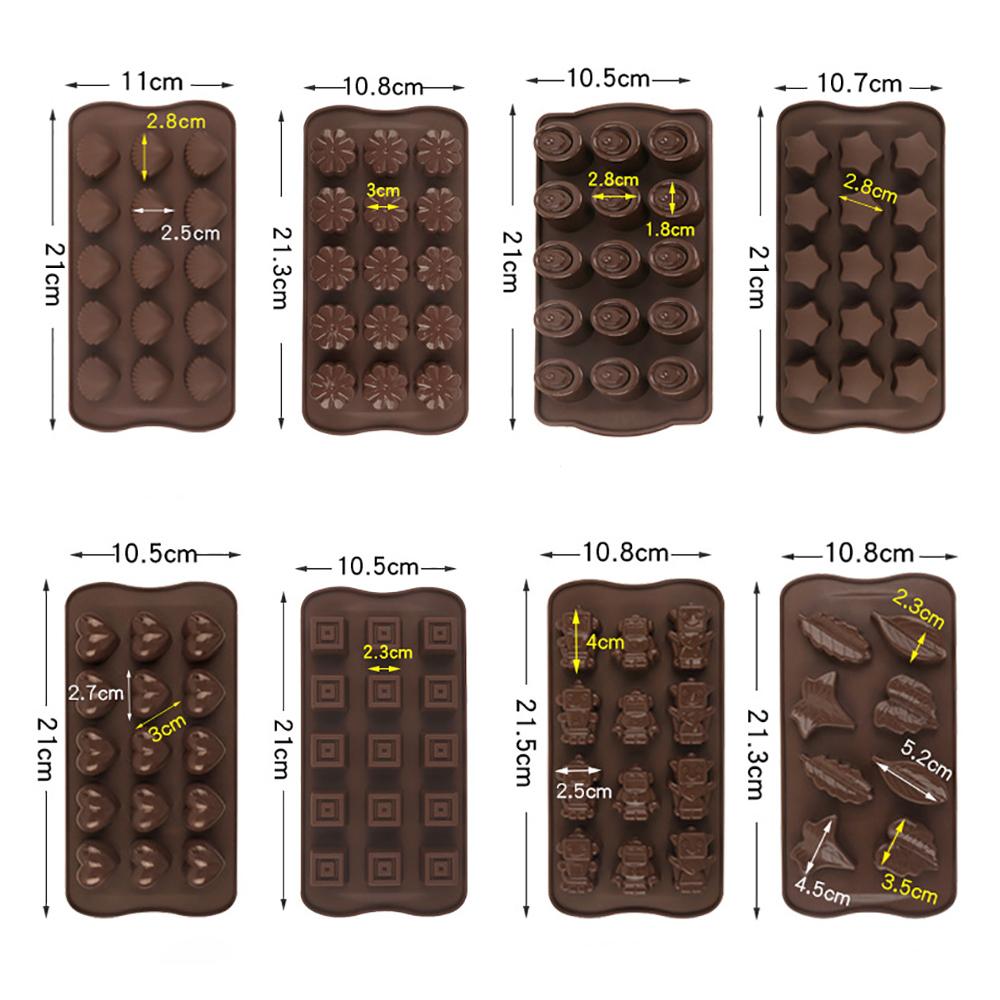 Silicone World Silicone Mold Chocolate Mold Fondant Patisserie Candy Bar Mould Cake Mode Decoration Kitchen Baking Accessories
