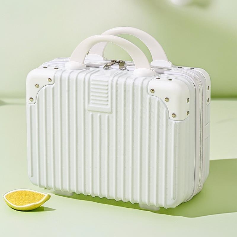 Customized 14-Inch Mini Makeup Case with Combination Lock – Portable Travel Handbag