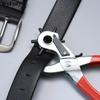 Genuine Leather Craft Tools Belt Hole Punch Plier Eyelet Puncher Revolve Sewing Machine Setter Tool Watchband Strap Household Paper Diy