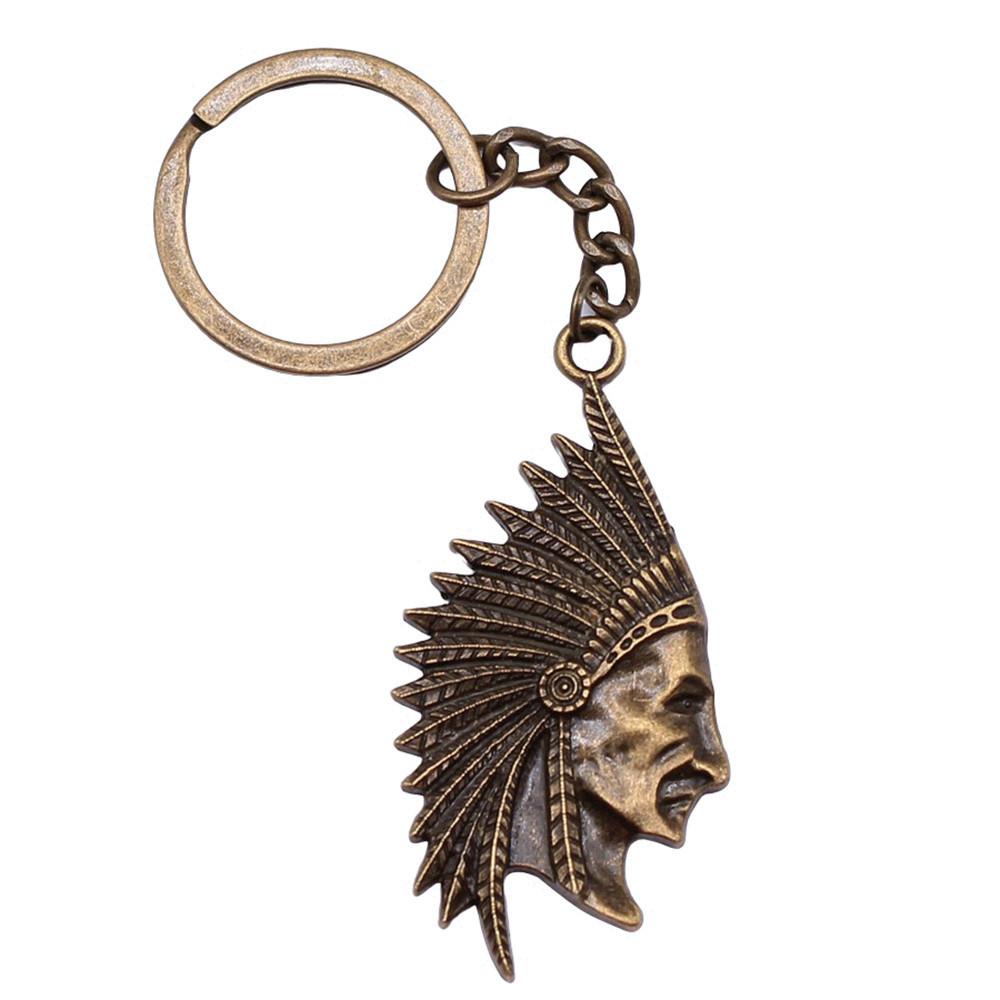 Egyptský faraon Klíčenka s přívěskem Starověký faraon Hlavní amulet Kroužek 28 mm