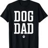 Dog Dad Classic Design Dad Dog Paw T-Shirt