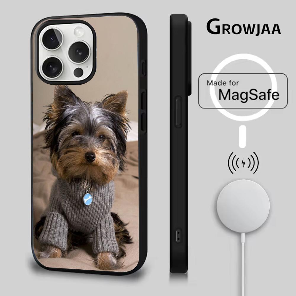 Yorkshire Terrier Dog Phone Case For iPhone 16e,16,15,14,13,12,11,Plus,Pro,Max,Mini Magsafe Magnetic Wireless Charging