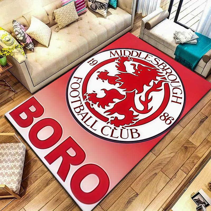 Middlesbrough Carpet Rug for Living Room Bedroom Home Sofa Decoration,Kids play Nonslip Floor Mat