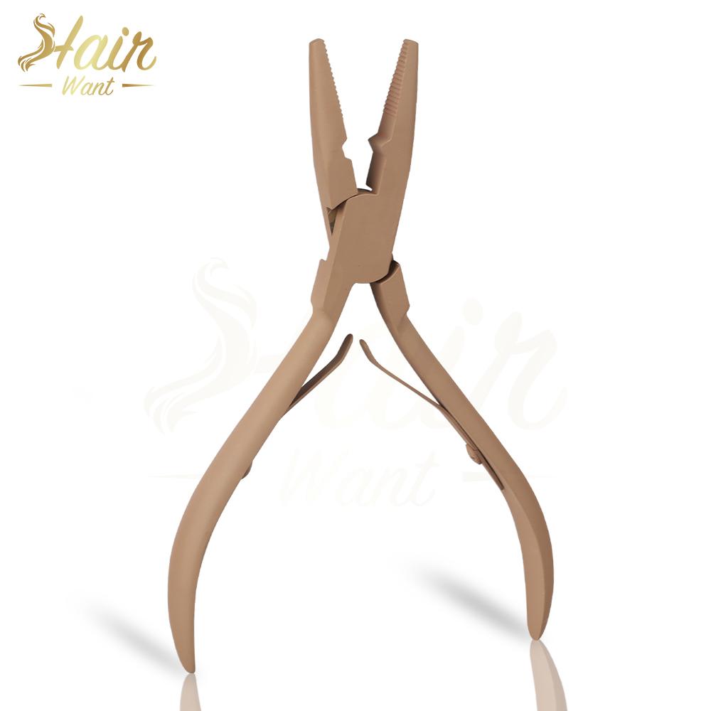 Hair Extension Pliers Stainless Steel Micro Beads Link Closer Microlinks Pliers for Hair Tinsel Feathers Extensions