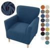 Scratch-Resistant Elastic High Back Sofa Slipcover with Single Armrest for Leisure Chairs