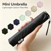 Parachase Ultraleichter 111g Carbonfaser-Faltregenschirm - Winddichter Reise-Regenschirm mit UV-Schutz und 6R Aluminium-Glas-Speichen