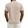 Men's Slim, Lightweight And Breathable Sports Zipper Shirt - Men's American- Casual Short-sleeved Top
