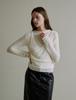 THEELO 2-Way Alpaca Round Cardigan Knit (Ivory)