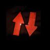 Uxcell 2/6pcs Red Plastic Arrow Shape Vehicle Car Reflector Reflective Plate Sticker