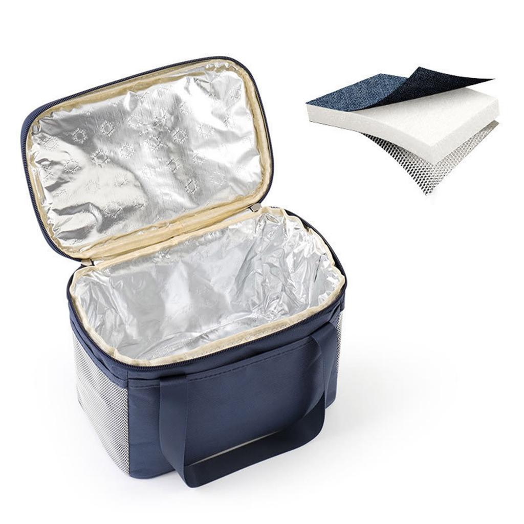 Thermal Lunch Bag for Travel and Outdoor Activities Waterproof Lining Suitable for Office and Picnic Reusable Lunch Bag