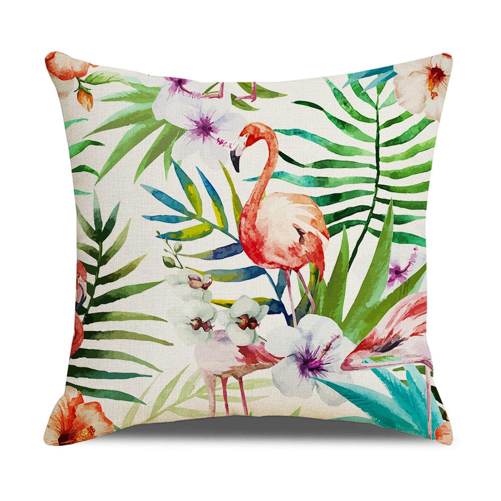 Ins Nordic Tropical Plant Pillow Cover New Home Furnishings Office Lumbar Cushion Pillow Cover