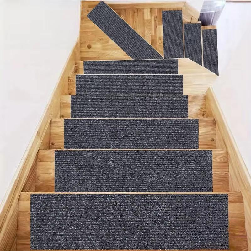 1PC Stair Tread Carpet Mats Self-adhesive Floor Mats Door Mats Step Staircase Non Slip Pads Protection Cover Pads Home Decor