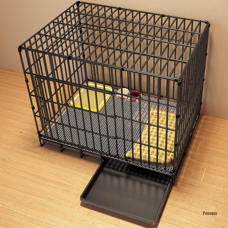 Medium/Large Dog Cage with Toilet - Indoor/Outdoor Pet Fence for Golden Retriever, Shiba, Teddy, and Kittens