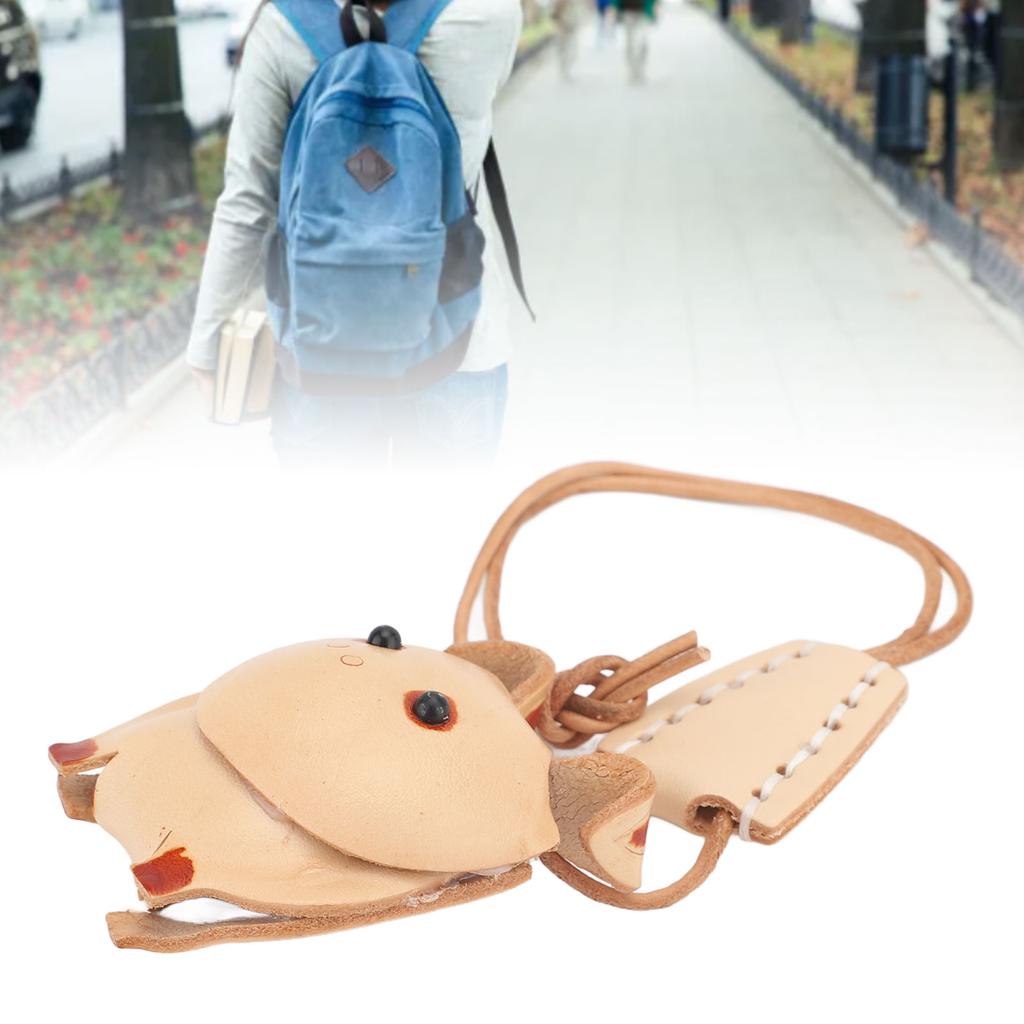 Animal Leather Keychain Lifelike   Multifuncitonal Animal Leather Pendant for Handbag Wallet Backpack