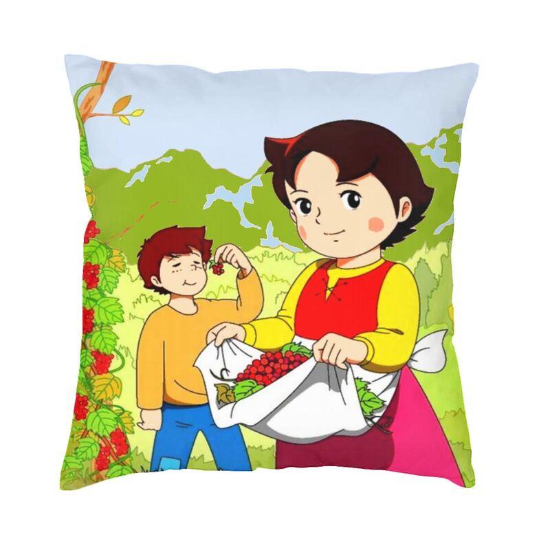 Fashion Heidi Finds The Little Goat Throw Pillow Case Decoration Square Heidi And Peter Cushion Cover 45x45 Pillowcover for Sofa