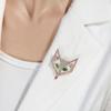 Zirconia Fox Mask Brooch: Luxury, Versatile, Elegant High-End Cardigan Pin Accessory.