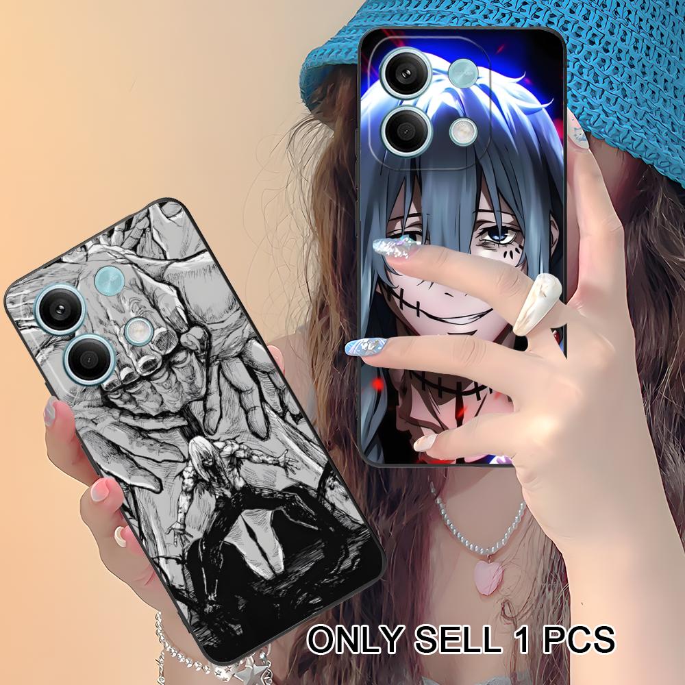 JJK Mahito Phone Case for Xiaomi Redmi 15 14 13 12 A5 3 2 1 C Plus 4G 5G Soft TPU Shockproof Cover