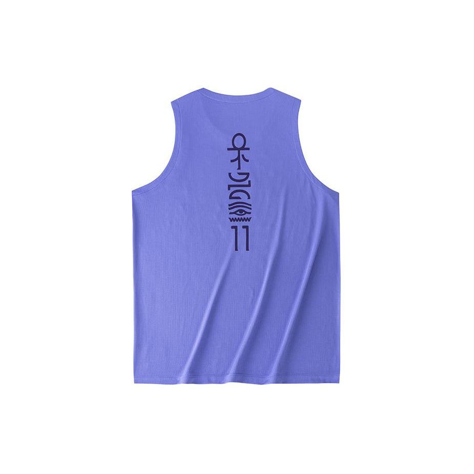 Anta Kyrie Bokstavtrykk Rund Hals Pullover Komfortabel Allsidig Pustende Ermeløs Vest Unisex Vester Lilla 172421118-2