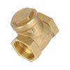 1-1/4" NPT Brass Water Oil Gas Swing Check Valve Threaded Plumbing Fitting