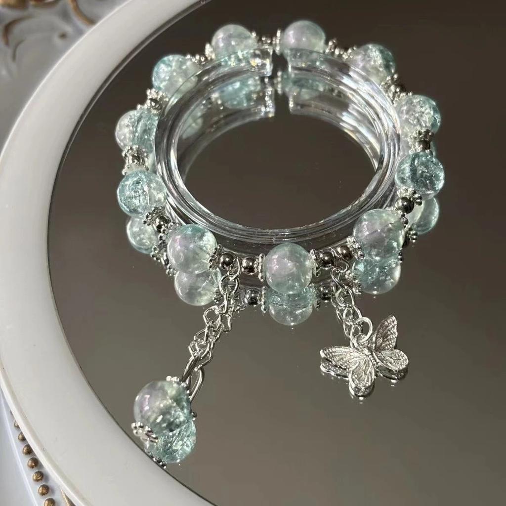 Bracelet Papillon Doux et Polyvalent à Perles Design Ins Bijoux Femmes Offrir à Petite Amie Cadeau Bracelet Petite Amie Neuf de Haute Valeur