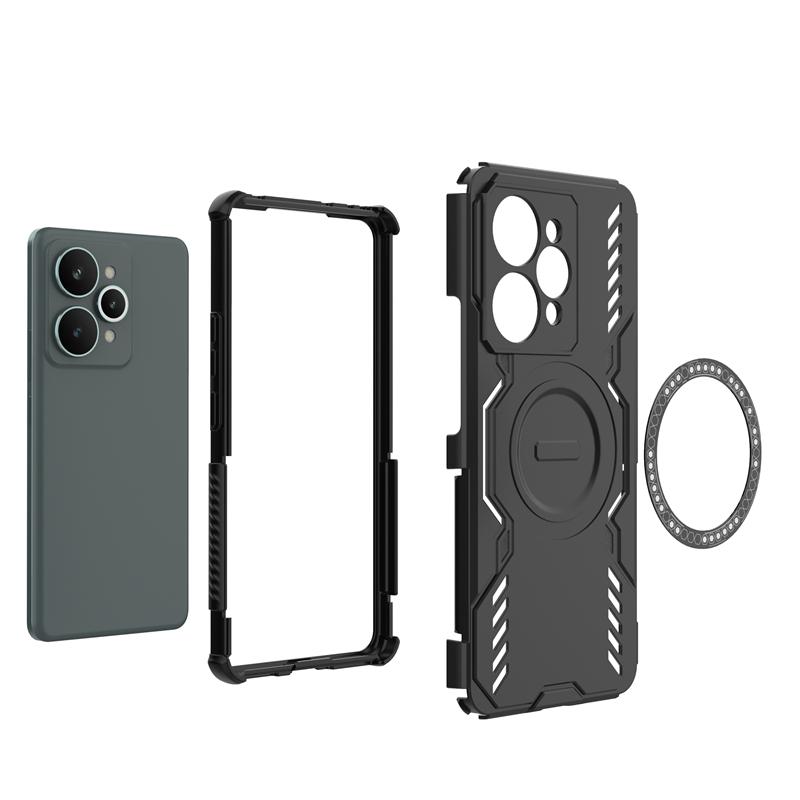 Shockproof Armor Case For Realme 15 Pro Magnetic Adsorption Wireless Charge Cover For Realme 15 Pro Case For Realme 15 Pro Case