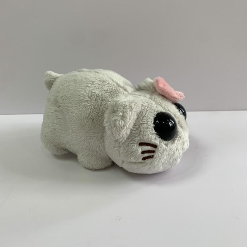 Cute Cartoon Sad Hamster Music Plush Toy Stuffed Animal Soft Short Plush Gray Pink 15cm