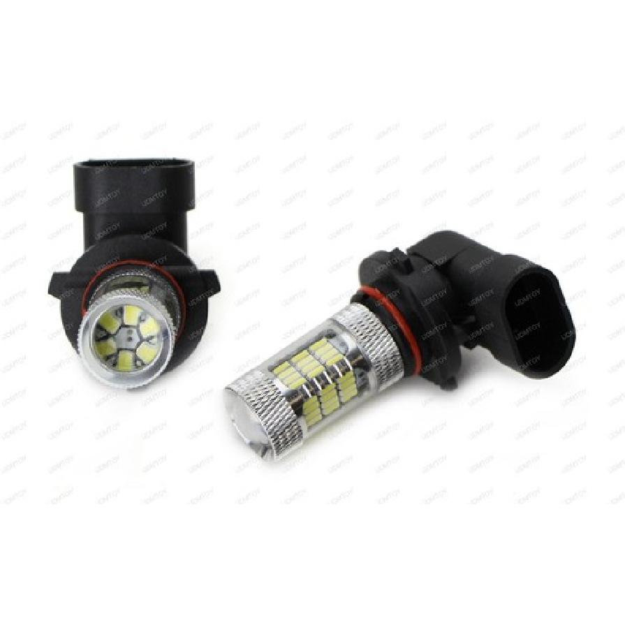 X-Bright White 52-SMD 9005 LED Bulbs W/ Reflector Mirror Design High Beam DRL