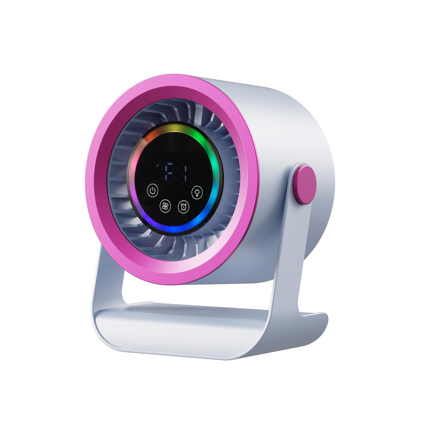 

High-Speed Rechargeable Silent Turbo Fan for Kitchen & Desktop Use 174*150*170 mm сірий колір
