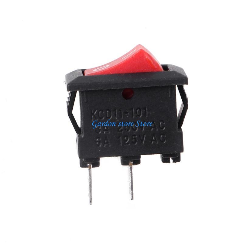 B0KB 10 Pcs 2 Pin 10x15mm SPST ON/OFF Soldering Terminal Boat Rocker Switch 3A AC 250
